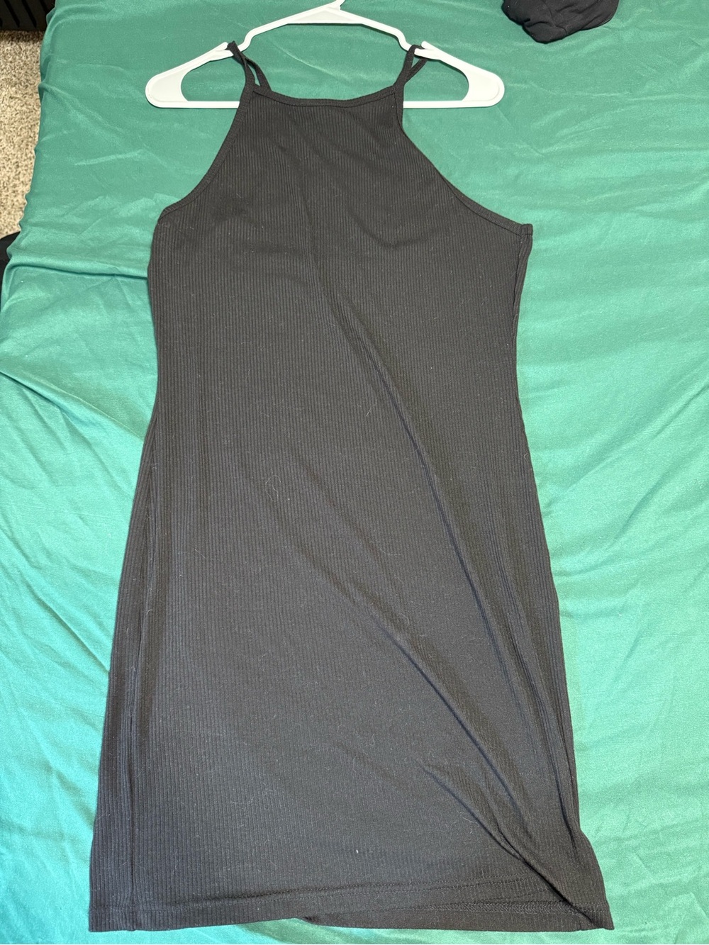 Rue21 Black Ribbed Halter Mini Dress